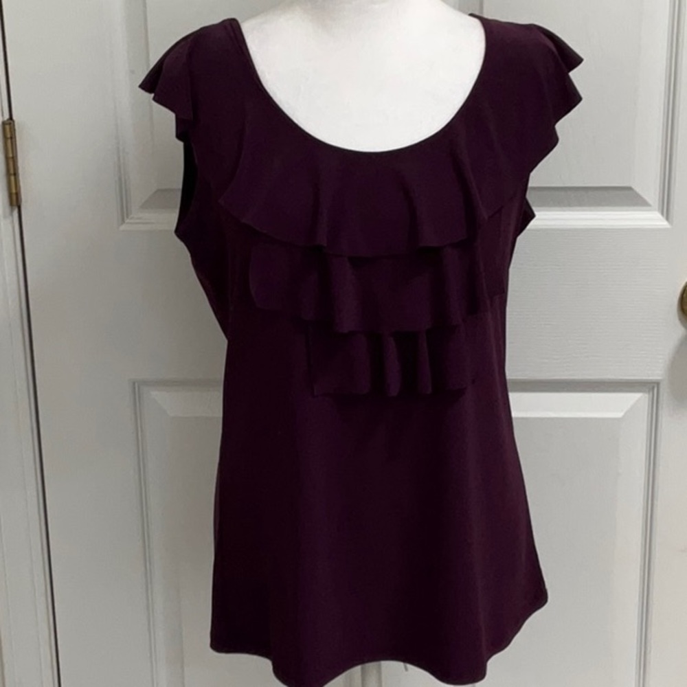 CLAUDIA RICHARD SLEEVELESS TOP SIZE LARGE